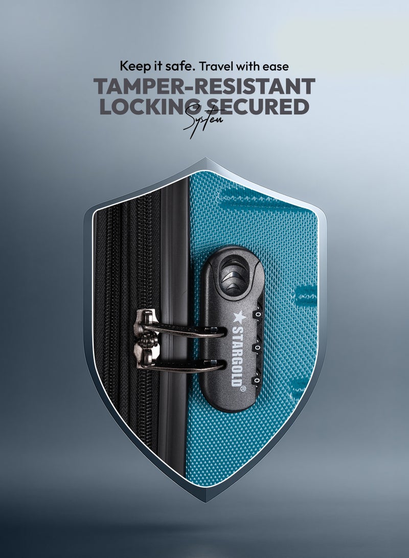 ستارجولد مجموعة حقائب سفر مكونة من 3 قطع من حقائب أمتعة السفر ذات الجانب الصلب من مادة ABS - Image 4